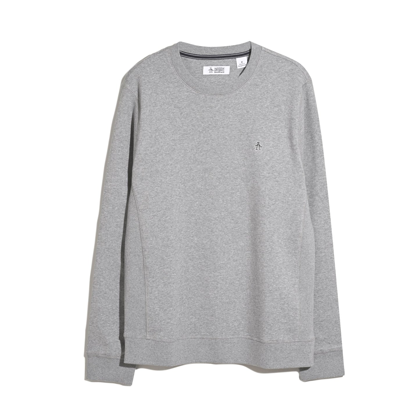 Original Penguin Sticker Pete Sweatshirt In Rain Heather(Sticker Pete Sweatshirt Grey Opkb0404gp 080)