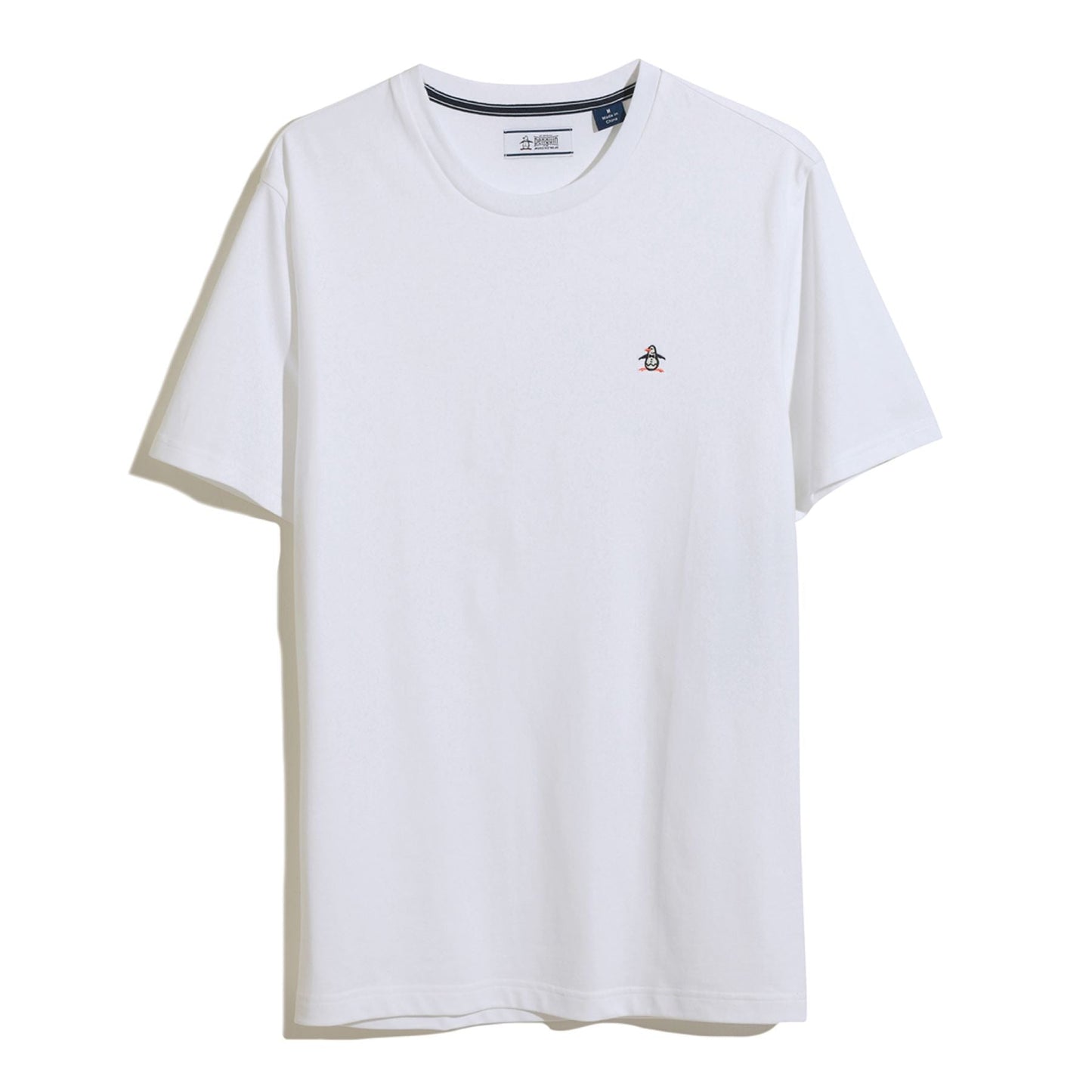Original Penguin Icons Organic Cotton Jersey TV Pete T-Shirt In Bright White(Organic Cotton Jersey Tv Pete Tee White Opkb2011gp 118)