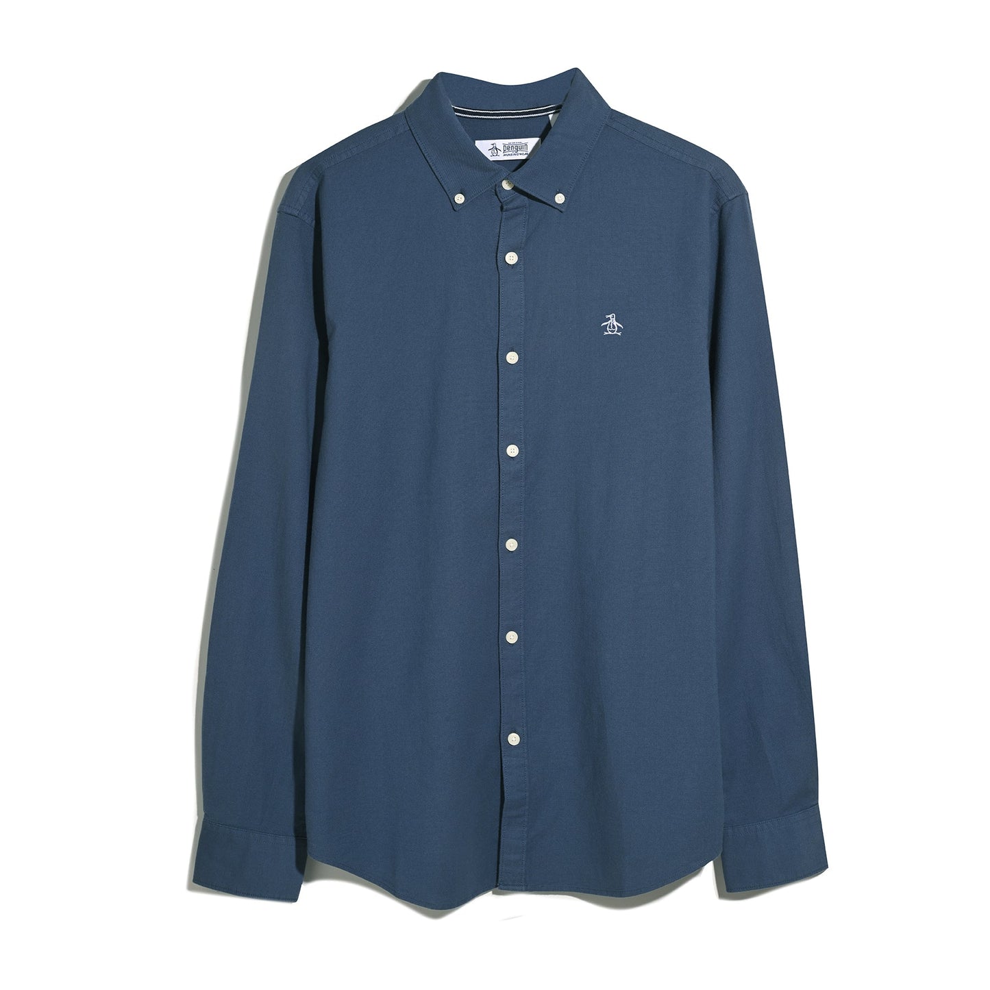 Original Penguin Oxford Shirt In Sargasso Sea(Oxford Shirt Blue Opwsb035gp 485)