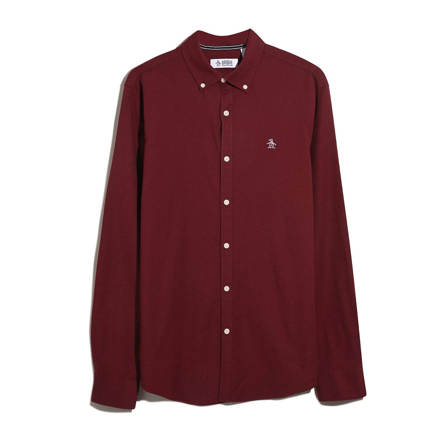 Original Penguin Oxford Shirt In Cabernet(Oxford Shirt Red Opwsb035gp 605)