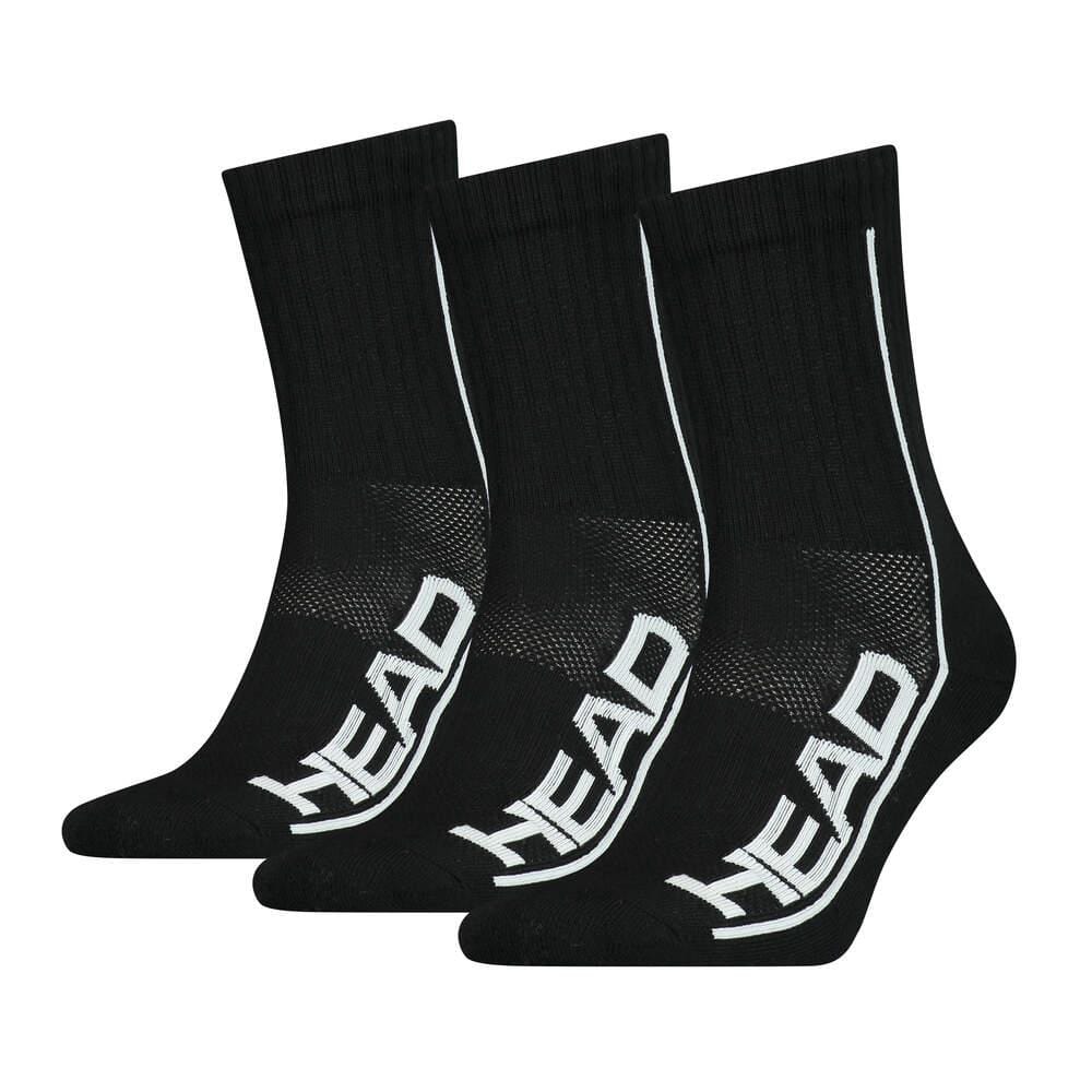  HEAD Performance Badminton Socks (3 Pack) - Black / White