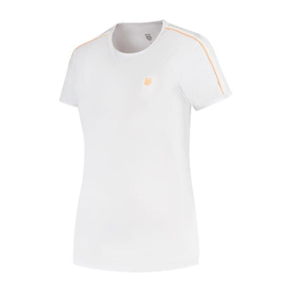  K-Swiss Hypercourt Crew Tee 3 Womens Badminton T-Shirt - White