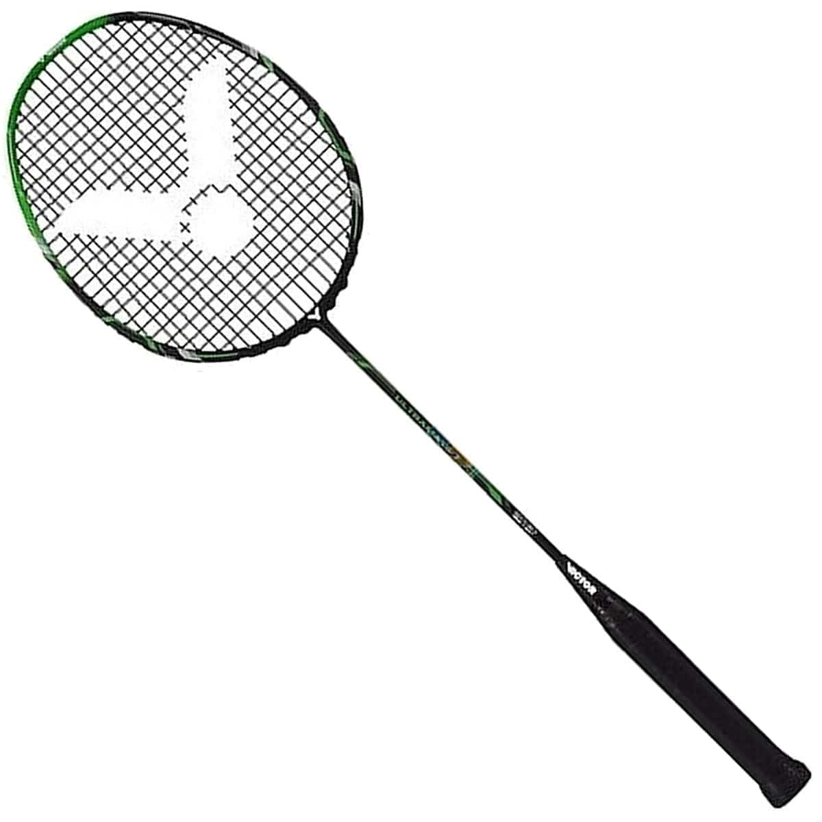  Victor Ultramate 7 Graphite Badminton Racket - Green Black