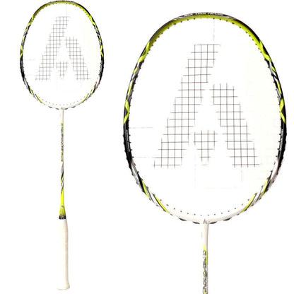  Ashaway Superlight 10 Hex Badminton Racket - White Green