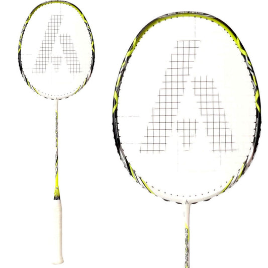  Ashaway Superlight 10 Hex Badminton Racket - White Green