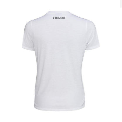  HEAD Womens Club Basic Badminton T-Shirt - White
