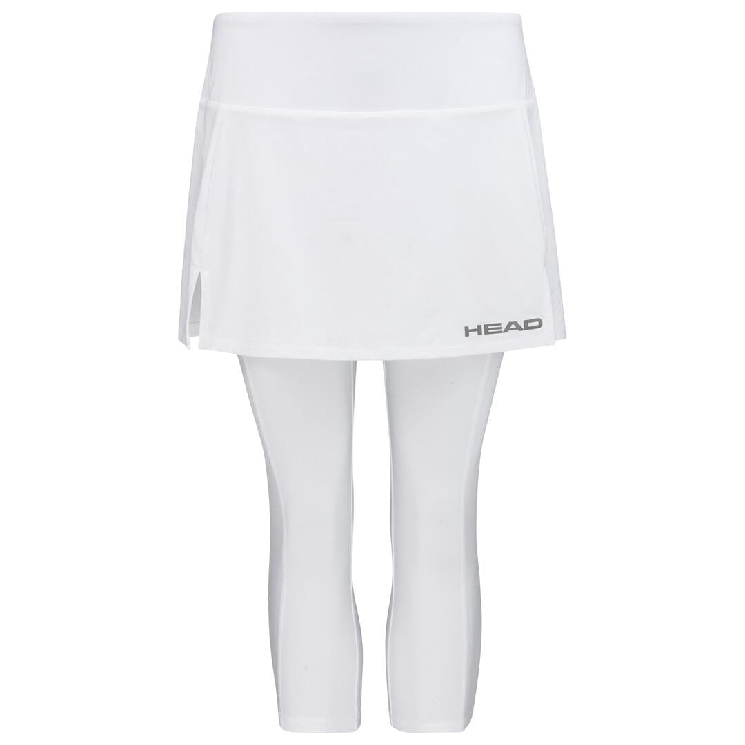  HEAD Womens Club 3/4 Tights Badminton Skort - White