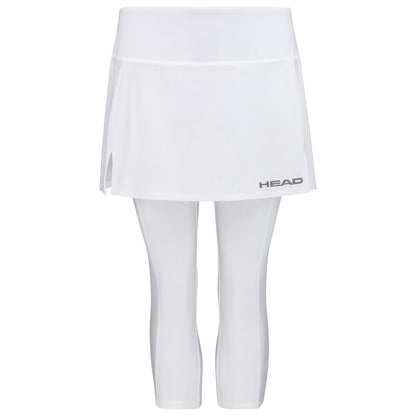  HEAD Womens Club 3/4 Tights Badminton Skort - White