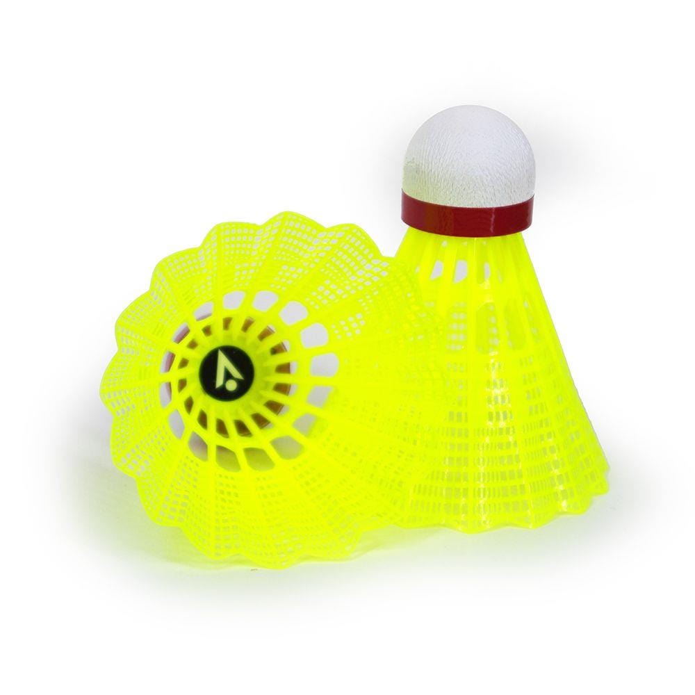  Karakal National Natural Nylon Shuttlecocks - Yellow Fast - Set Of 6