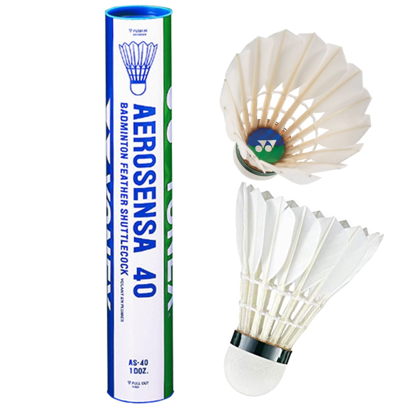  Yonex Aerosensa AS40 Badminton Feather Shuttles / Shuttlecocks - Set Of 12