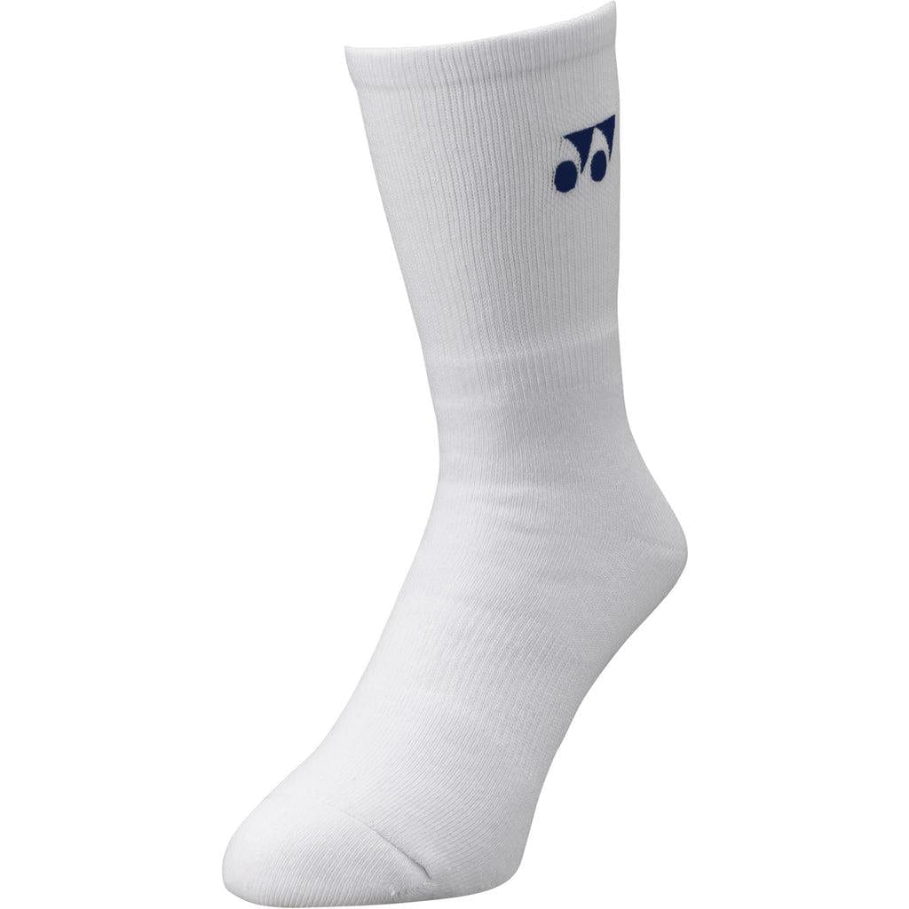  Yonex 19120YX 3D ERGO Crew White Badminton Socks - 1 Pair