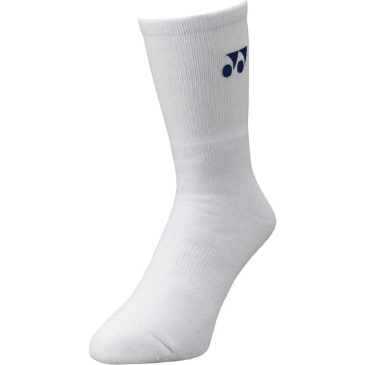  Yonex 19120YX 3D ERGO Crew White Badminton Socks - 1 Pair