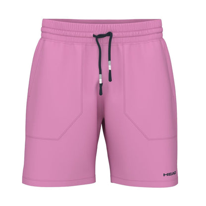  HEAD Performance Mens Play Badminton Shorts - Cyan Pink