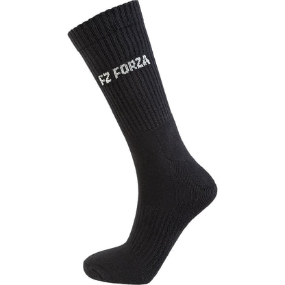  FZ Forza Comfort Long Black Badminton Socks - 3 Pack