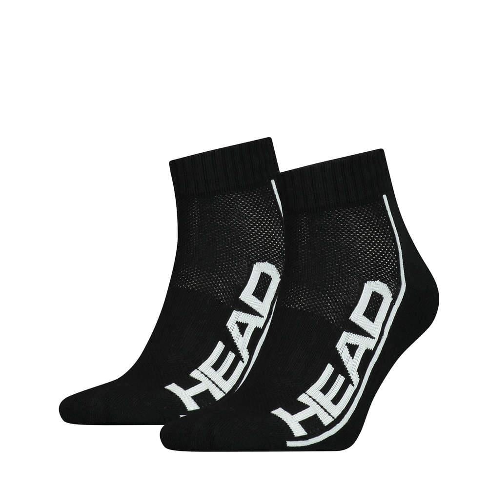  HEAD Stripe Quarter Socks (2 Pack) - Black