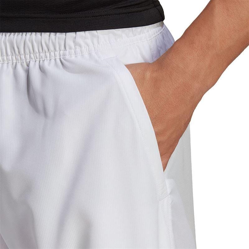  ADIDAS Mens Club 7" Badminton Shorts - White