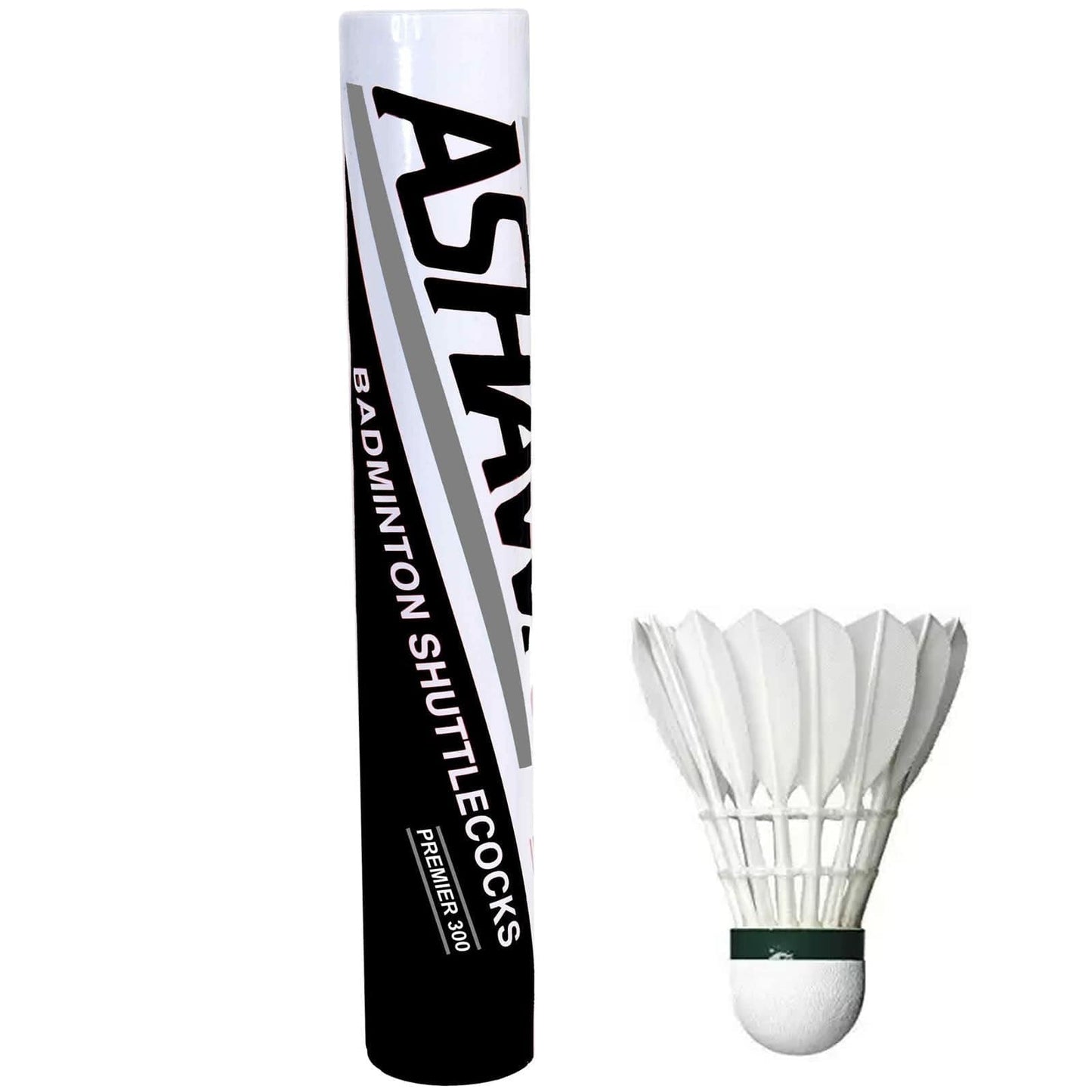  Ashaway Premier 300 Feather Shuttles / Shuttlecocks - Set Of 12