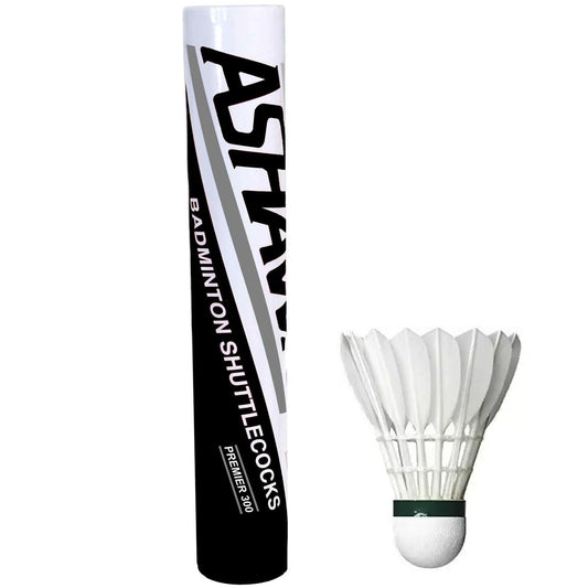  Ashaway Premier 300 Feather Shuttles / Shuttlecocks - Set Of 12