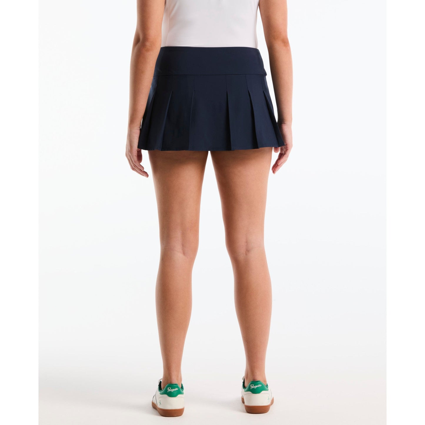 Original Penguin Women's Pleated Tennis Skort In Black Iris(Womens Pleated Tennis Skort Blue O1bsf011gg 417)