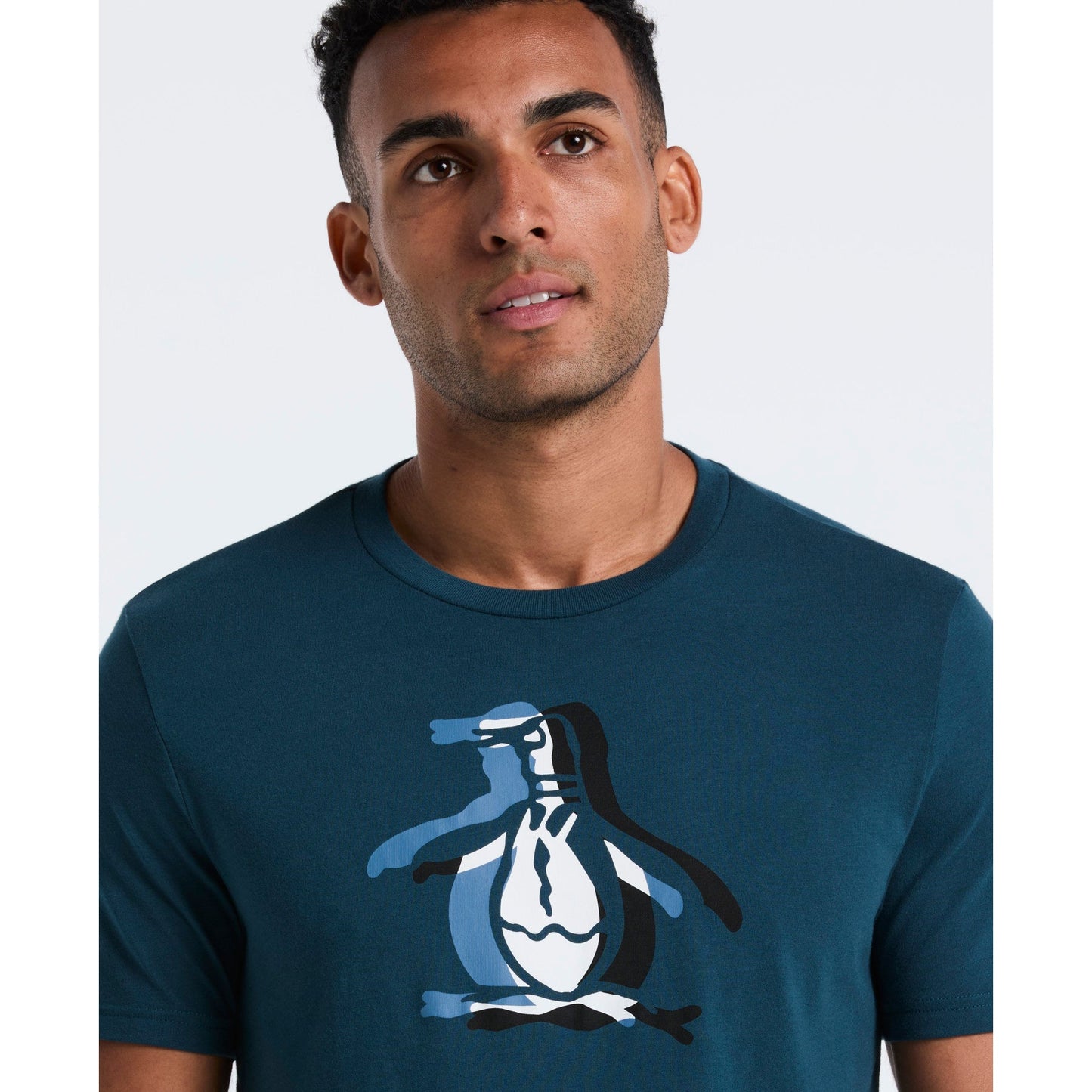 Original Penguin Overlap Pete Graphic T-Shirt In Reflecting Pond(Overlap Pete Graphic T Shirt Green Ockf2553gp 470)