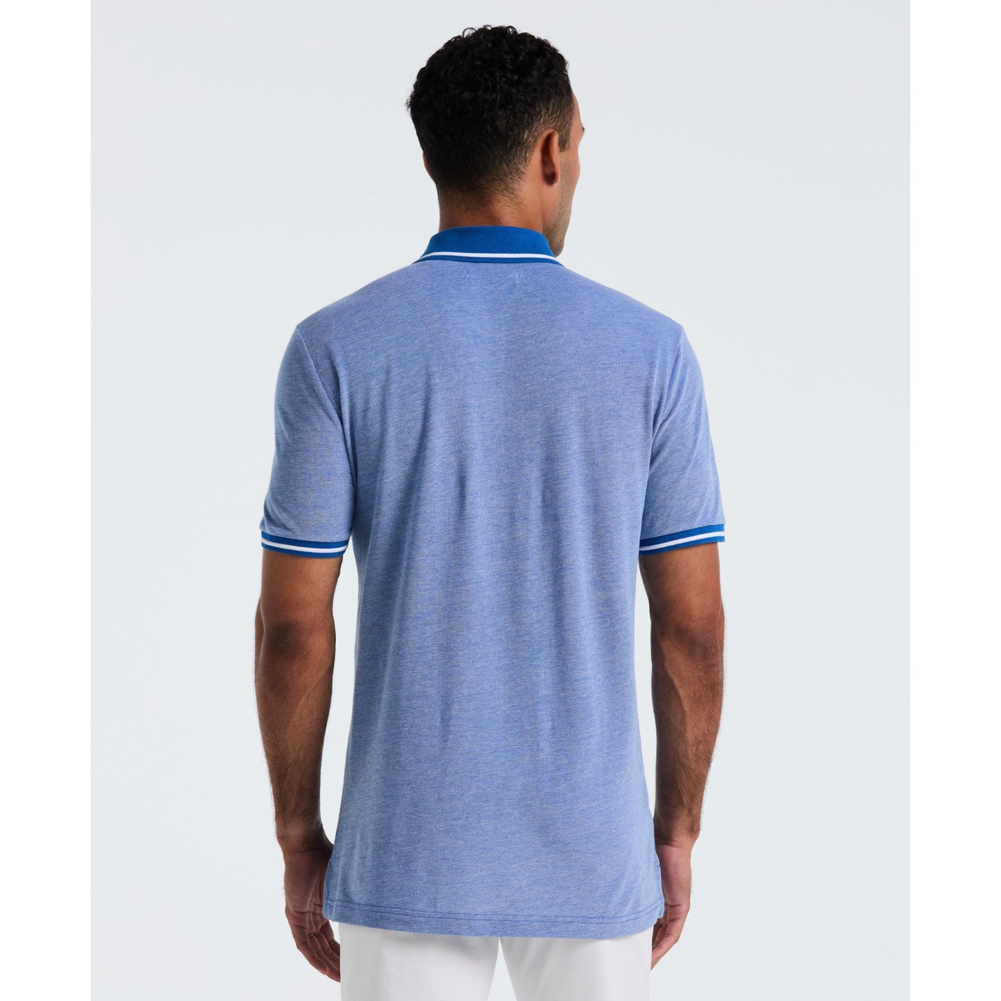 Original Penguin Birdseye Pique Tipped Polo Shirt In Classic Blue(Birdseye Pique Tipped Polo Shirt Blue Ocksb510gp 488)