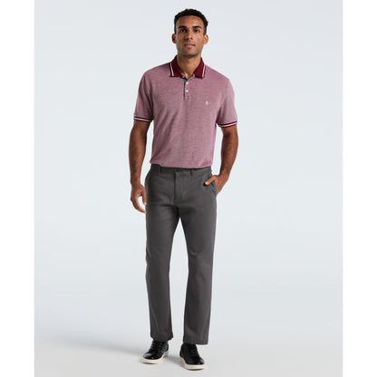 Original Penguin Birdseye Pique Tipped Polo Shirt In Cabernet(Birdseye Pique Tipped Polo Shirt Red Ocksb510gp 605)