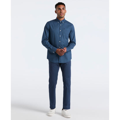 Original Penguin Micro Diamond Print Shirt In Sargasso Sea(Micro Diamond Print Shirt Blue Ocwf2516gp 485)