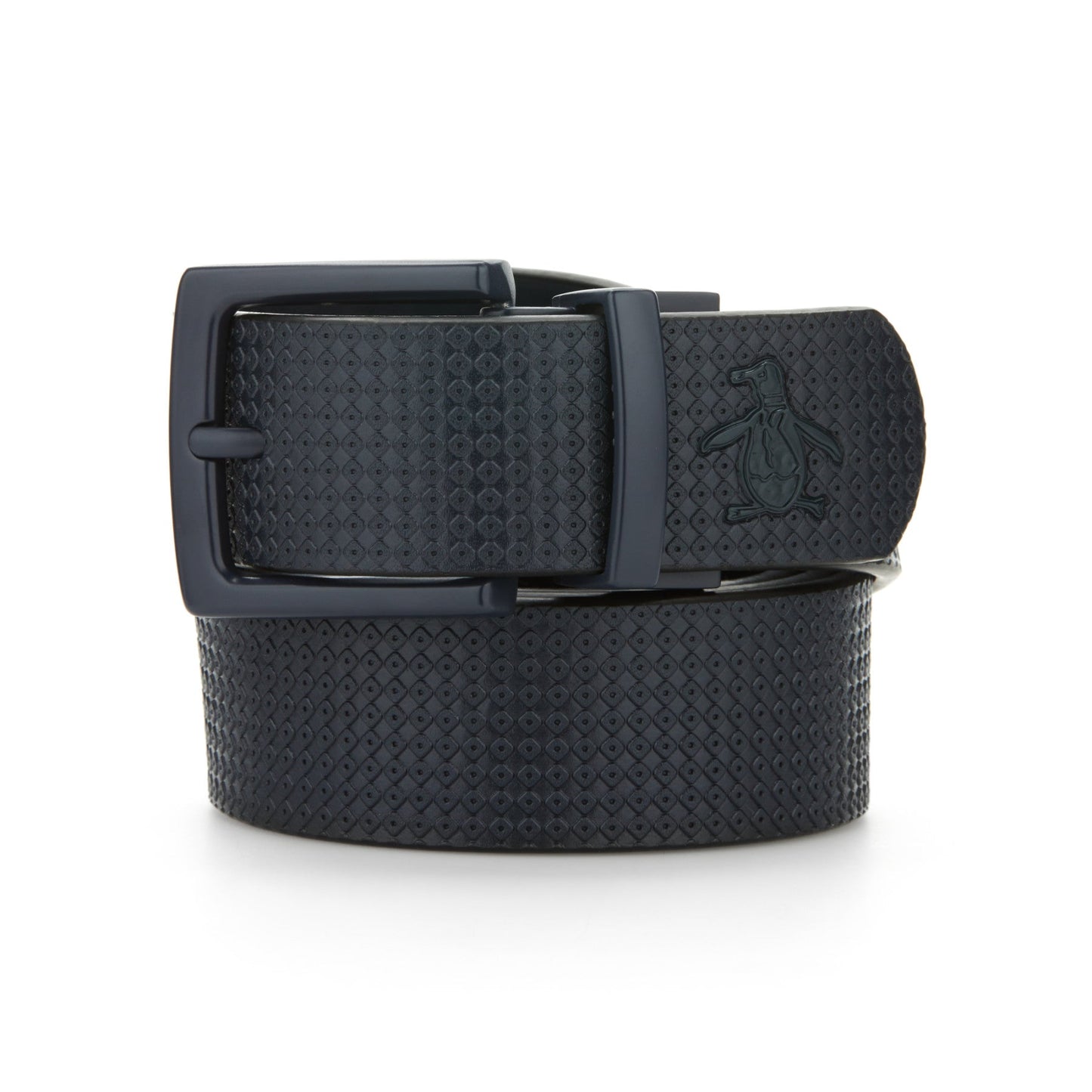 Original Penguin Tonal Textured Belt In Black Iris(Tonal Textured Golf Belt Blue Ogafe066gg 417)