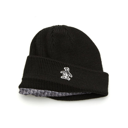 Original Penguin Cuffed Beanie In Caviar(Cuffed Golf Beanie Black Ogafe071gg 001)