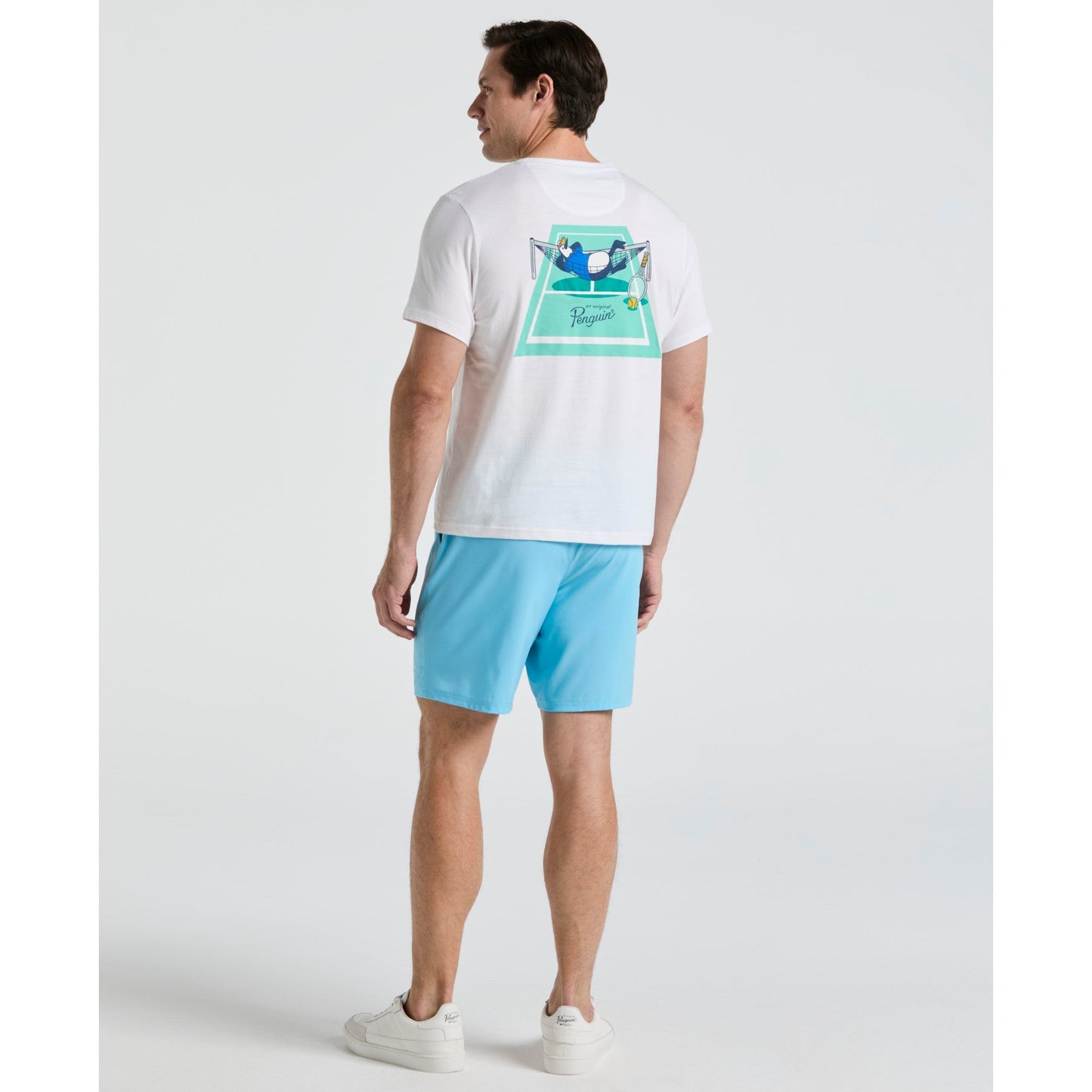 Original Penguin Performance Tennis Shorts In Blue Grotto(Solid Tennis Shorts Blue Ogbsc0f5gg 457)