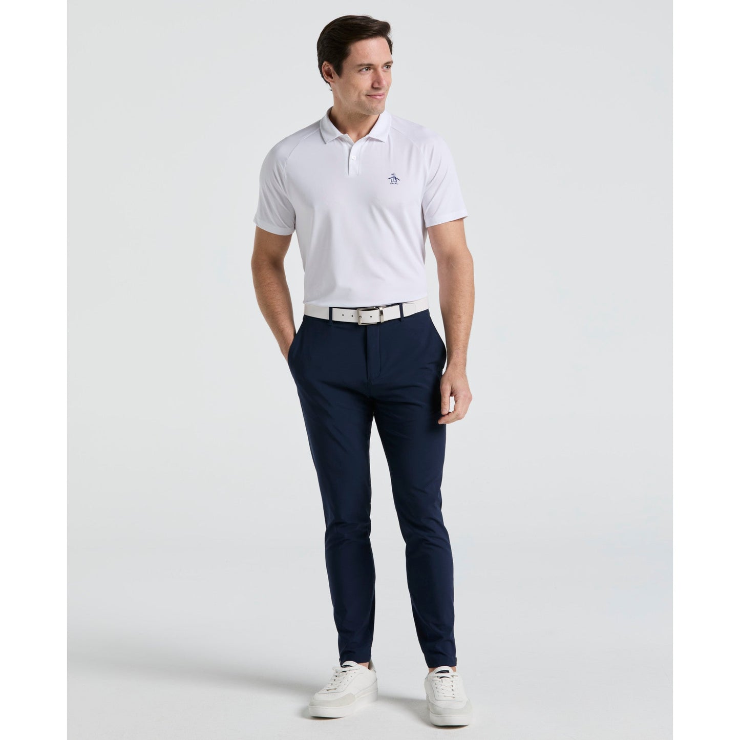Original Penguin Flat Front Golf Joggers In Black Iris(Flat Front Golf Jogger Blue Ogbse076gg 417)
