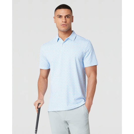 Original Penguin Retro Geo Print Golf Polo Shirt In French Blue(Retro Geo Print Golf Polo Shirt Blue Ogksc0e6gg 478)
