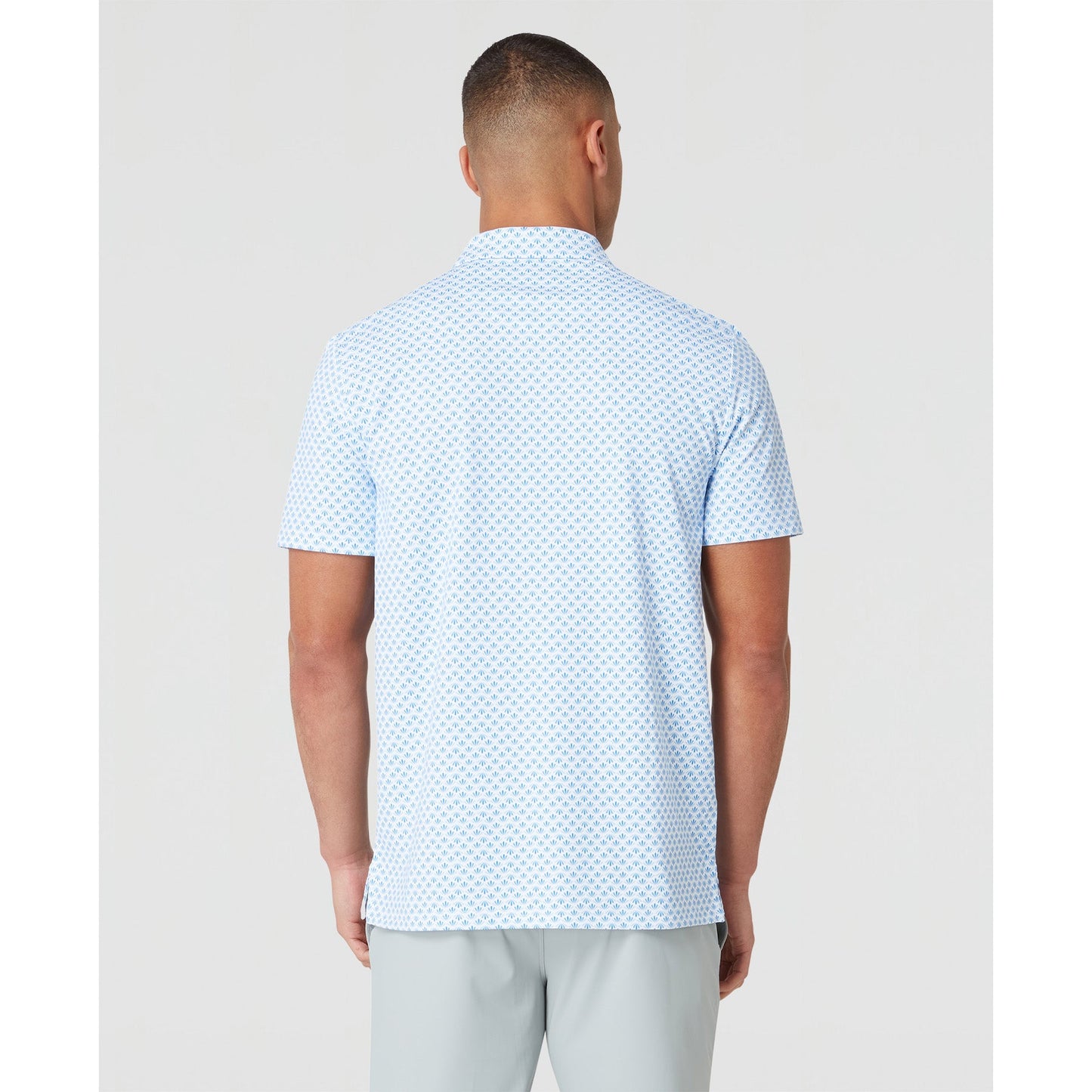 Original Penguin Retro Geo Print Golf Polo Shirt In French Blue(Retro Geo Print Golf Polo Shirt Blue Ogksc0e6gg 478)