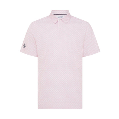 Original Penguin Retro Geo Print Golf Polo Shirt In Charm Pink(Retro Geo Print Golf Polo Shirt Pink Ogksc0e6gg 689)