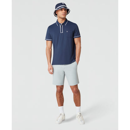Original Penguin Technical Earl Short Sleeve Golf Polo Shirt In Black Iris(Technical Earl Golf Polo Blue Ogkse002gg 417)