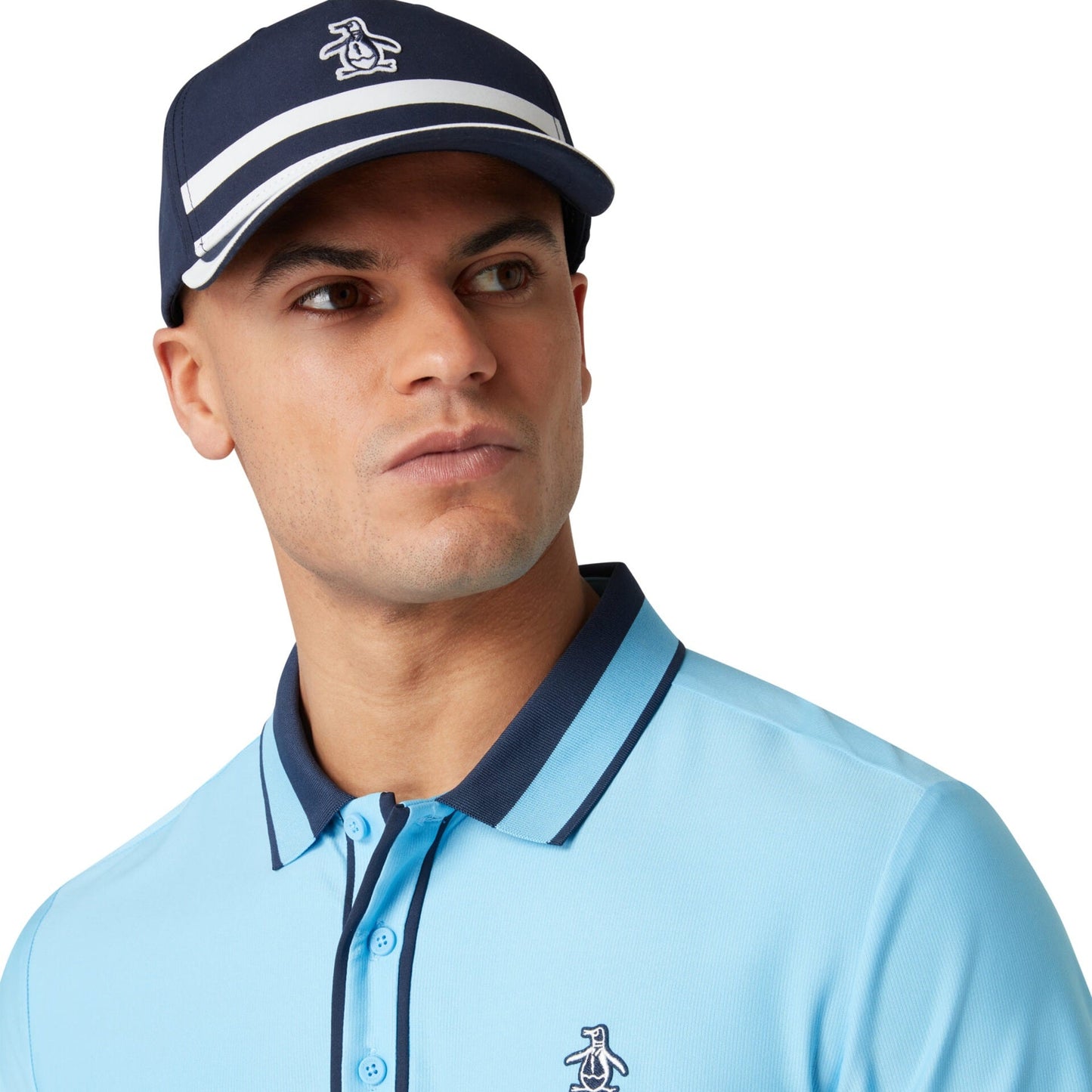 Original Penguin Palm Springs Earl Golf Cap In Black Iris(Palm Springs Earl Golf Cap Blue Ogasf087gg 417)