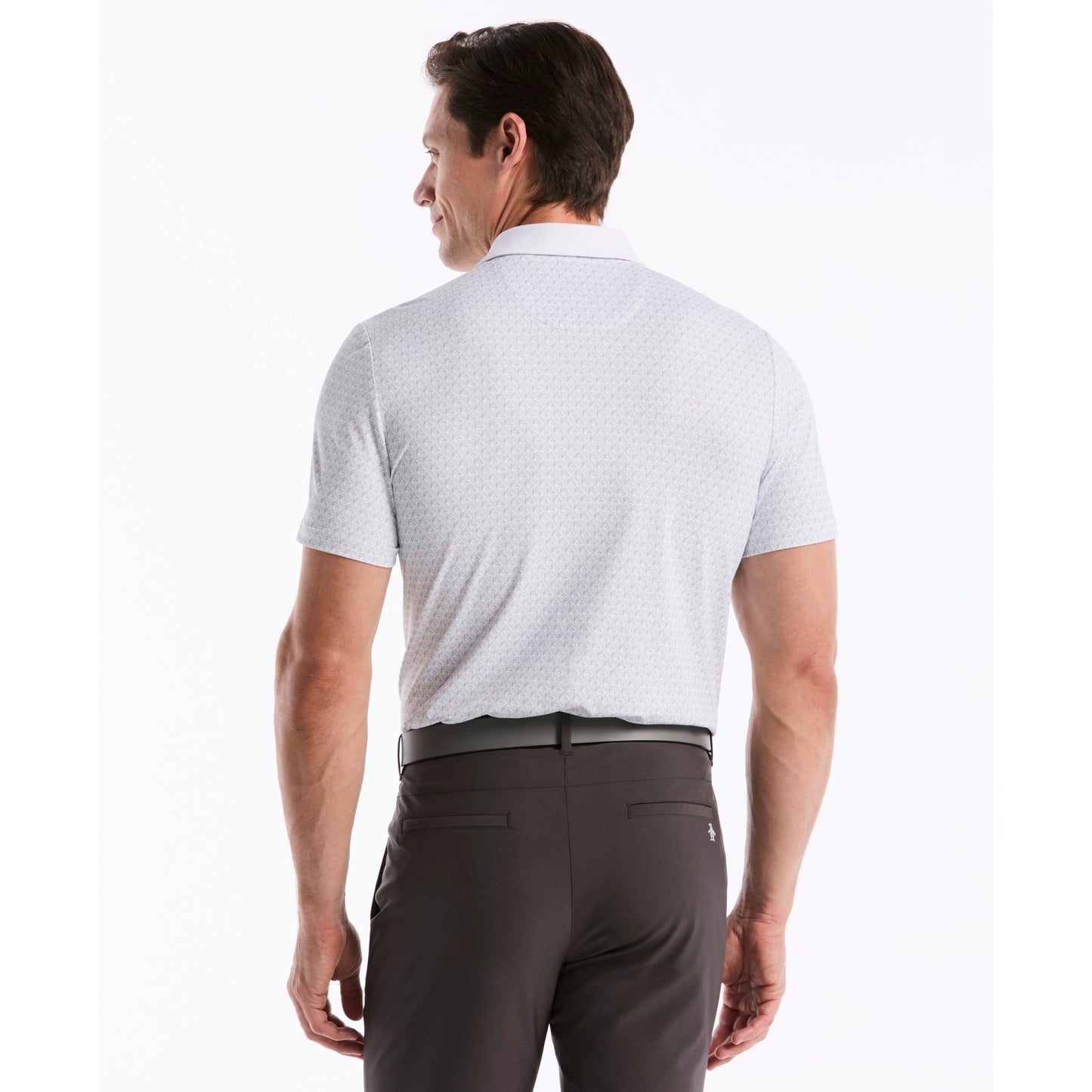 Original Penguin Pete's Tee Time Golf Polo In Bright White(Petes Tee Time Golf Polo Shirt White Ogksf045gg 118)