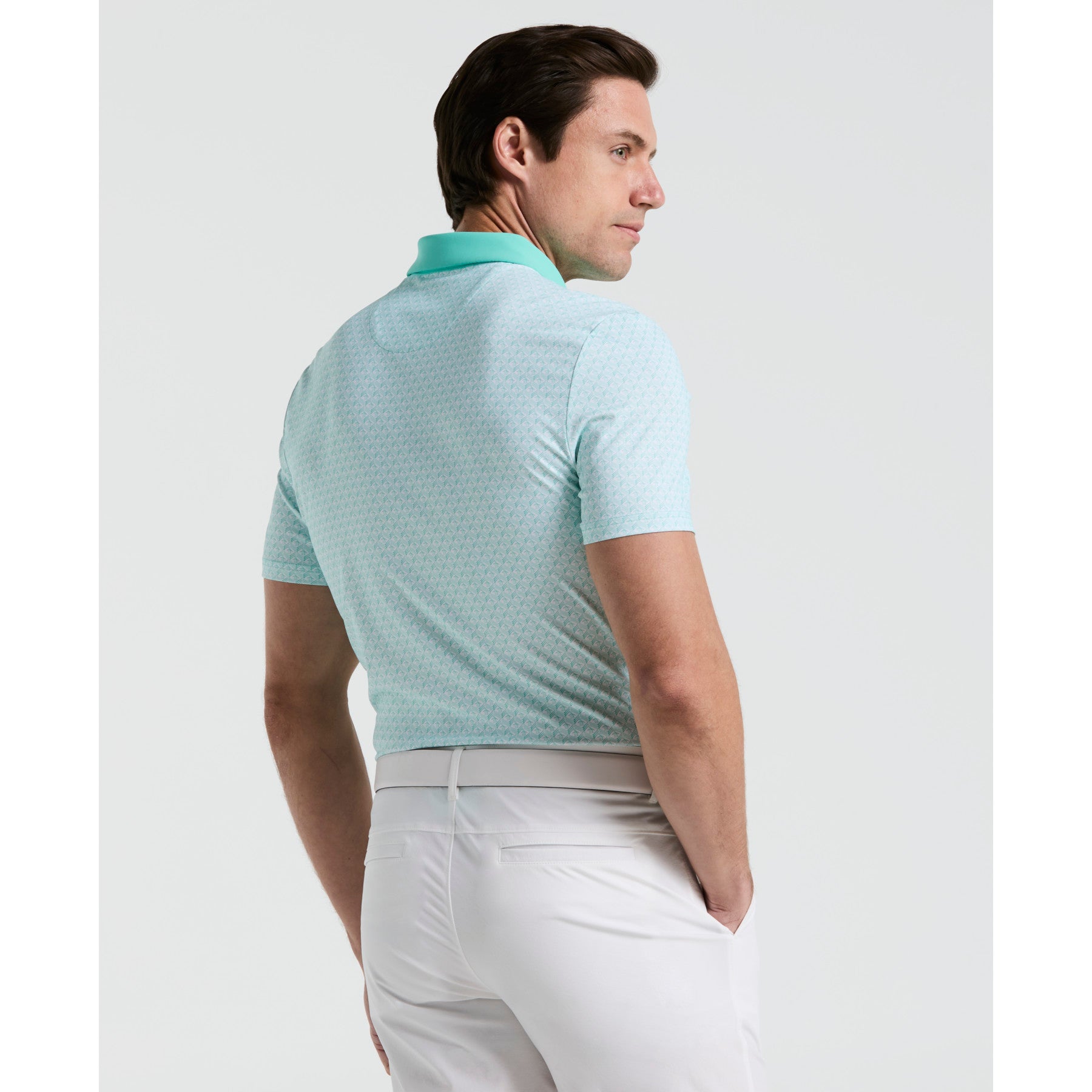 Original Penguin Pete's Tee Time Golf Polo In Pool Blue(Petes Tee Time Golf Polo Shirt Blue Ogksf045gg 445)