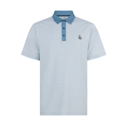 Original Penguin Pete's Tee Time Golf Polo In Quiet Harbour(Petes Tee Time Golf Polo Shirt Blue Ogksf045gg 453)