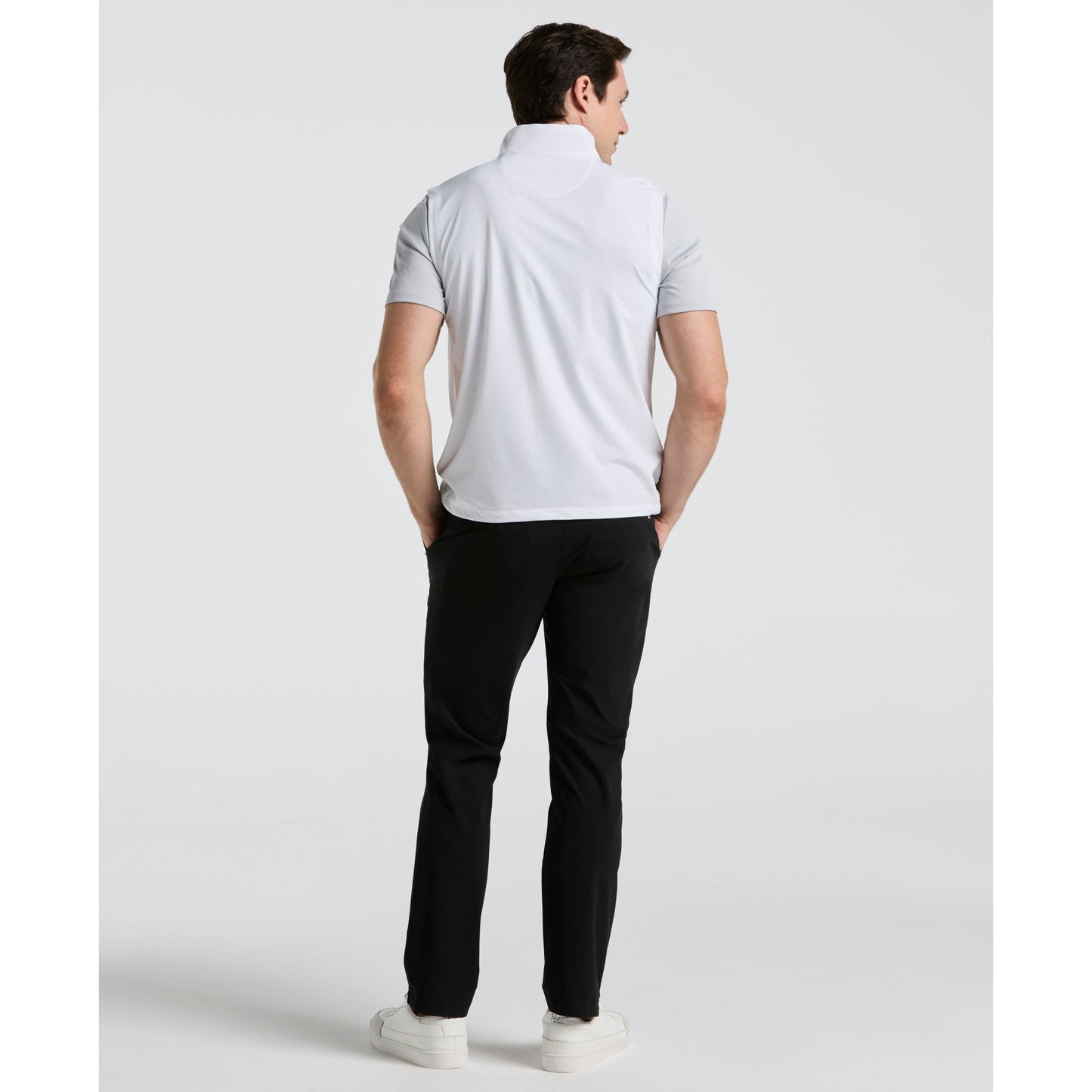 Original Penguin Heritage Lightweight Packable Golf Gilet In Bright White(Heritage Lightweight Packable Golf Gilet White Ogvsf010gg 118)