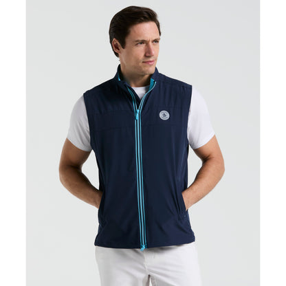 Original Penguin Heritage Lightweight Packable Golf Gilet In Black Iris(Heritage Lightweight Packable Golf Gilet Blue Ogvsf010gg 417)