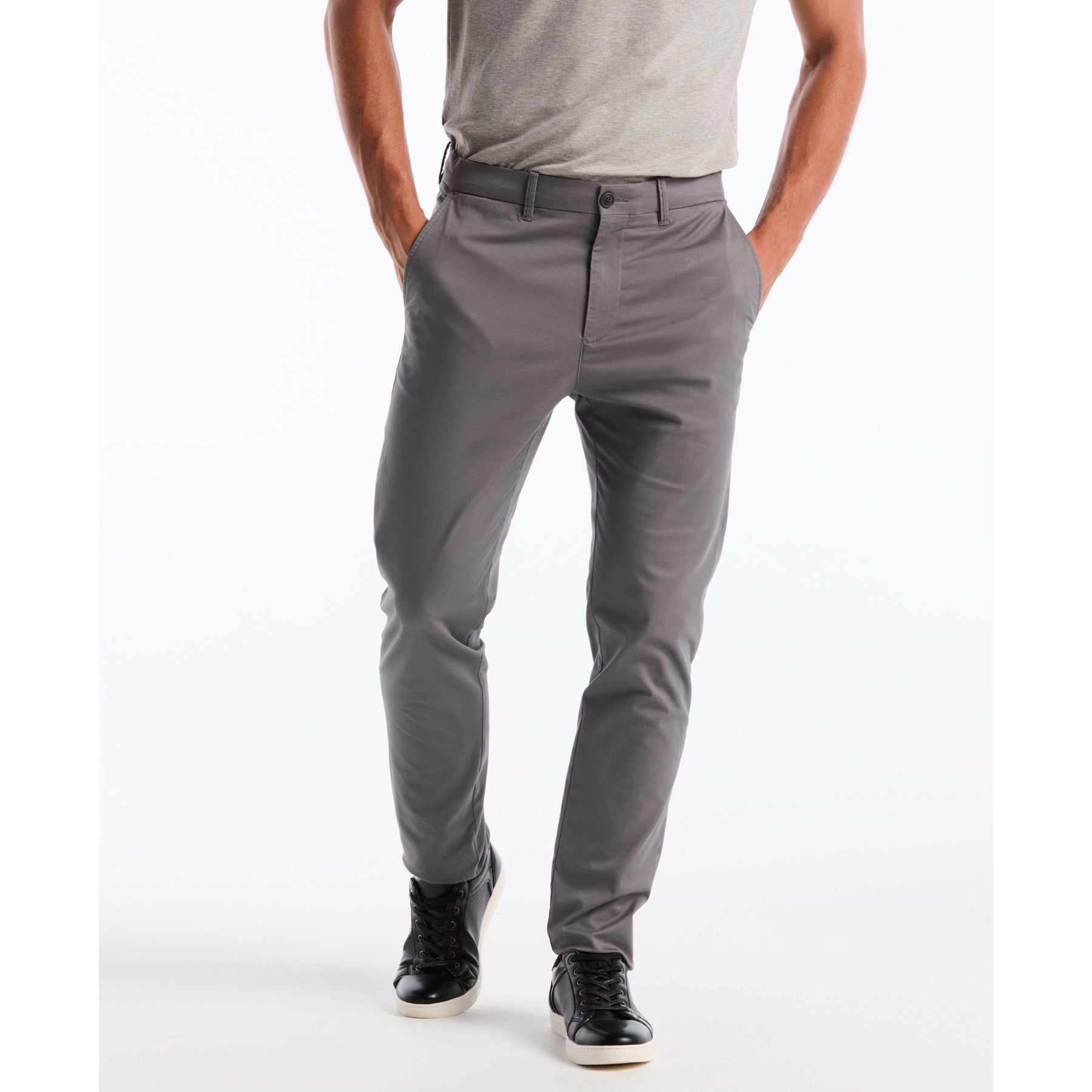 Original Penguin Slim Fit Chinos In Castlerock(Slim Fit Chinos Grey Opbb0022gp 022)