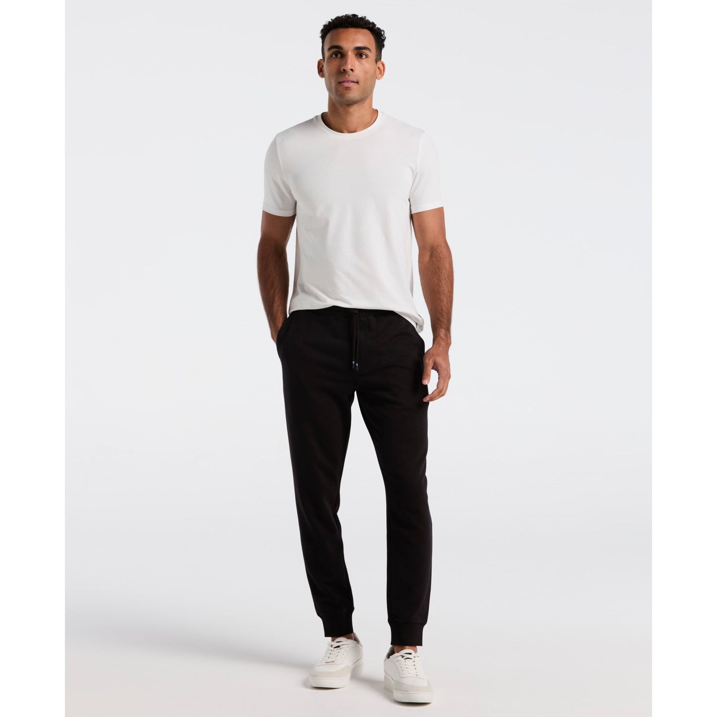 Original Penguin Sticker Pete Fleece Joggers In True Black(Sticker Pete Fleece Joggers Black Opbb0400gp 010)