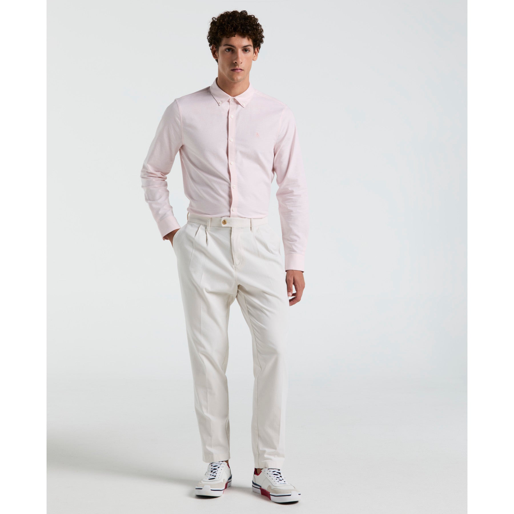 Original Penguin Pleated Chinos In Birch(Pleated Chinos Beige Opbs2501gp 252)