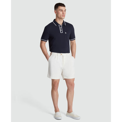 Original Penguin 7" Pleated Shorts In Birch(7 Pleated Shorts Beige Ophs2500gp 252)