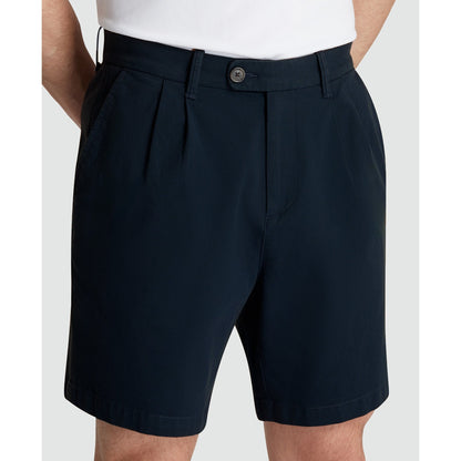 Original Penguin 7" Pleated Shorts In Dark Sapphire(7 Pleated Shorts Blue Ophs2500gp 413)