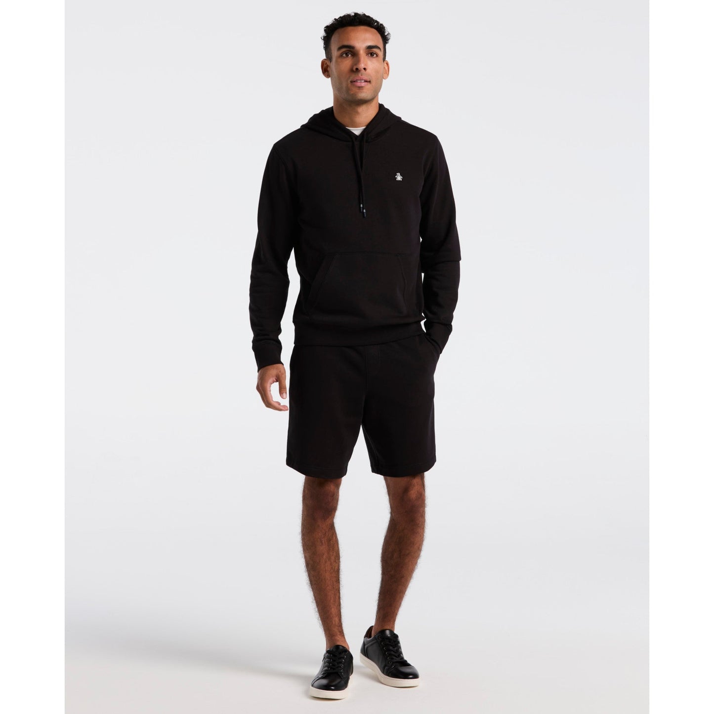 Original Penguin Sticker Pete Hoodie In True Black(Sticker Pete Hoodie Black Opkb0040gp 010)