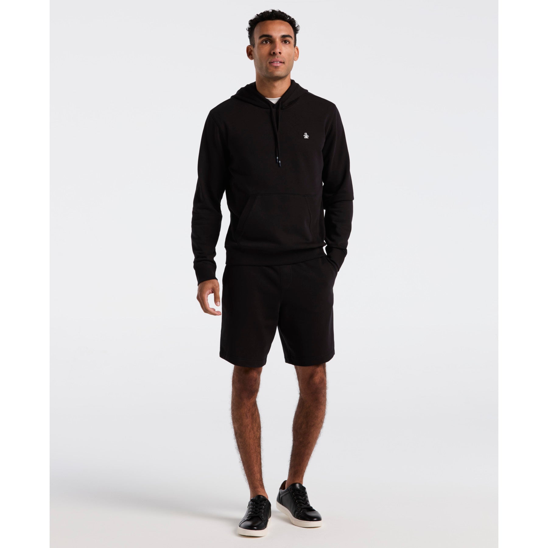 Original Penguin Sticker Pete Hoodie In True Black(Sticker Pete Hoodie Black Opkb0040gp 010)