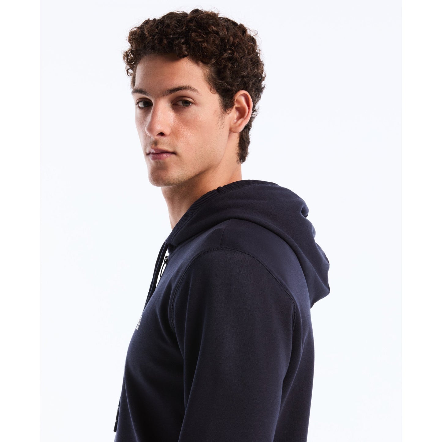 Original Penguin Sticker Pete Full Zip Hoodie In Dark Sapphire(Sticker Pete Full Zip Hoodie Blue Opkb0400gp 413)