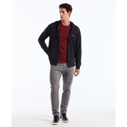 Original Penguin Sticker Pete Full Zip Hoodie In Dark Sapphire(Sticker Pete Full Zip Hoodie Blue Opkb0400gp 413)